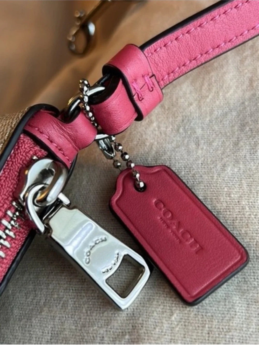 Coach signature coated